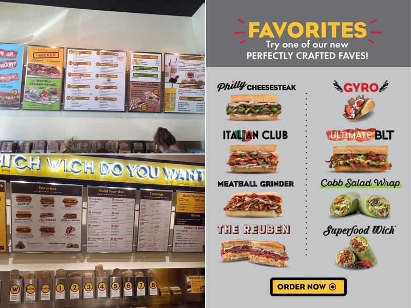 Which Wich Harper's Station Menu