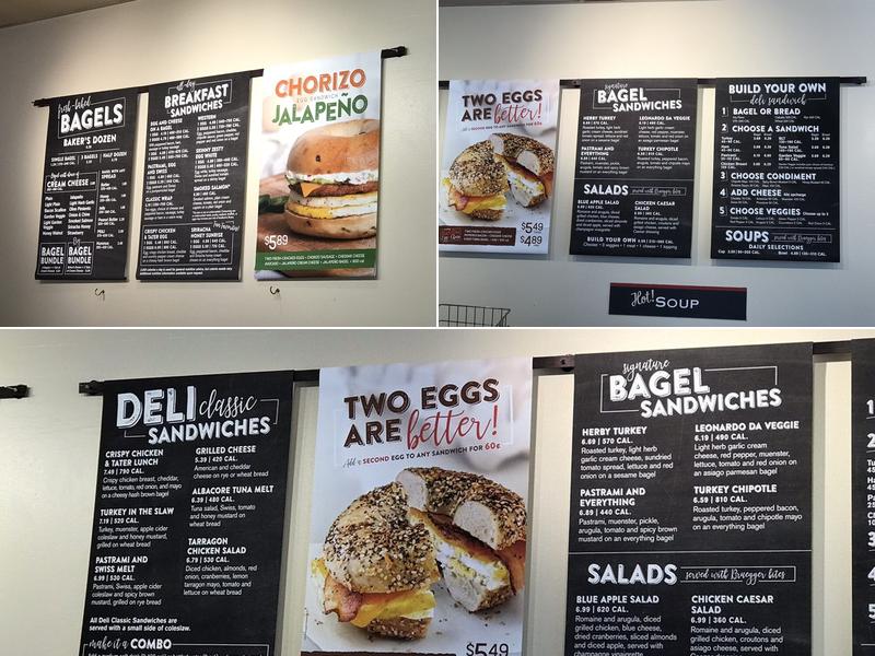 Bruegger's Bagels Menu