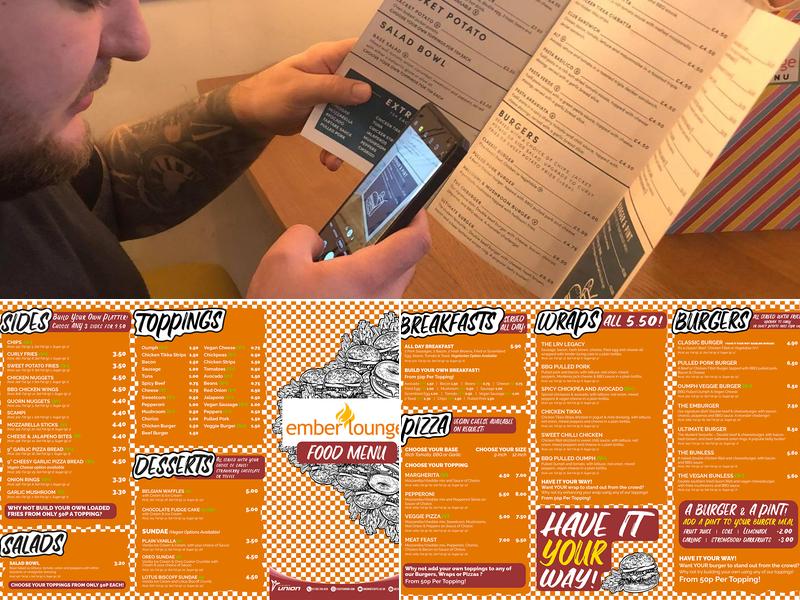 The Ember Lounge Menu