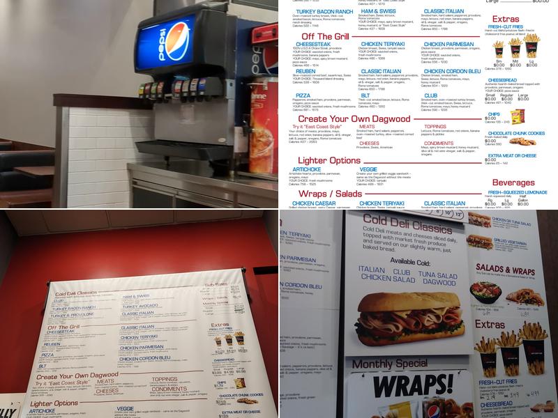 Penn Station East Coast Subs Menu