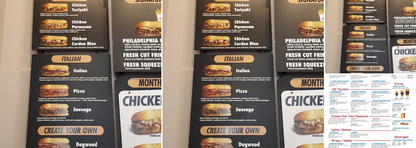 Penn Station East Coast Subs Menu