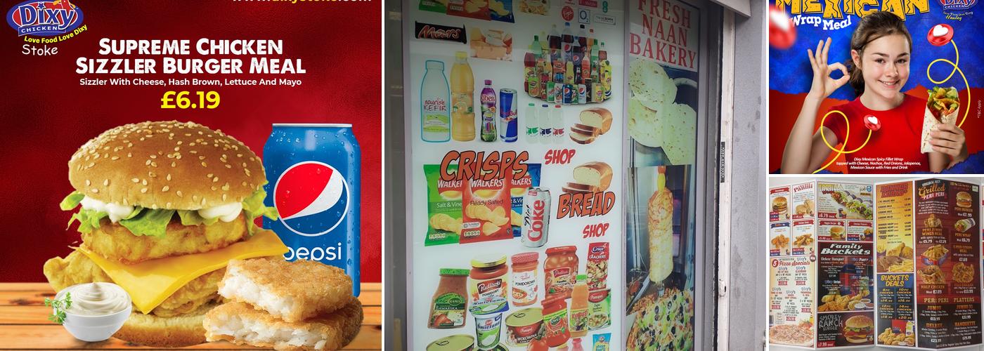 Dixy Chicken Hanley Menu