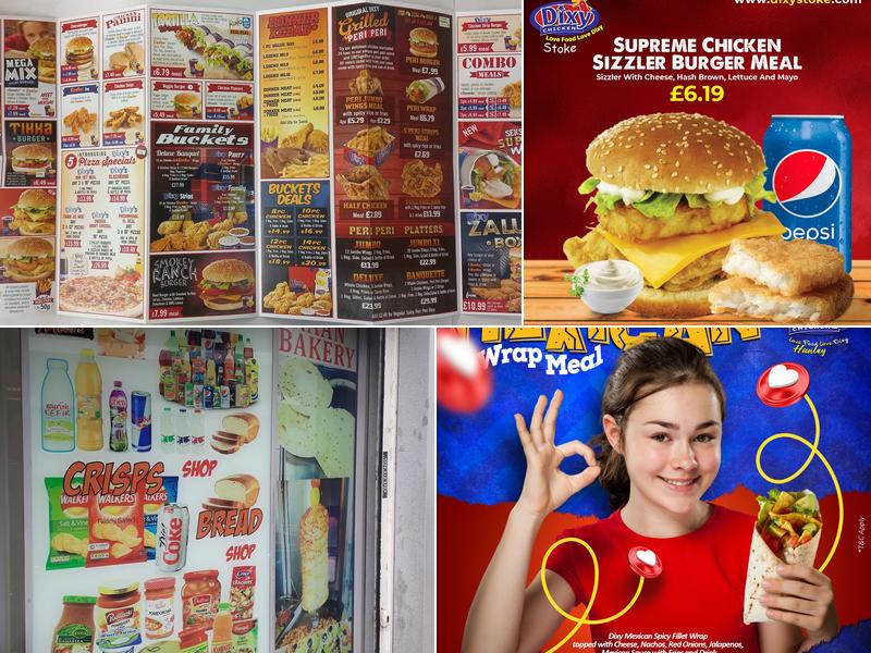 Dixy Chicken Hanley Menu