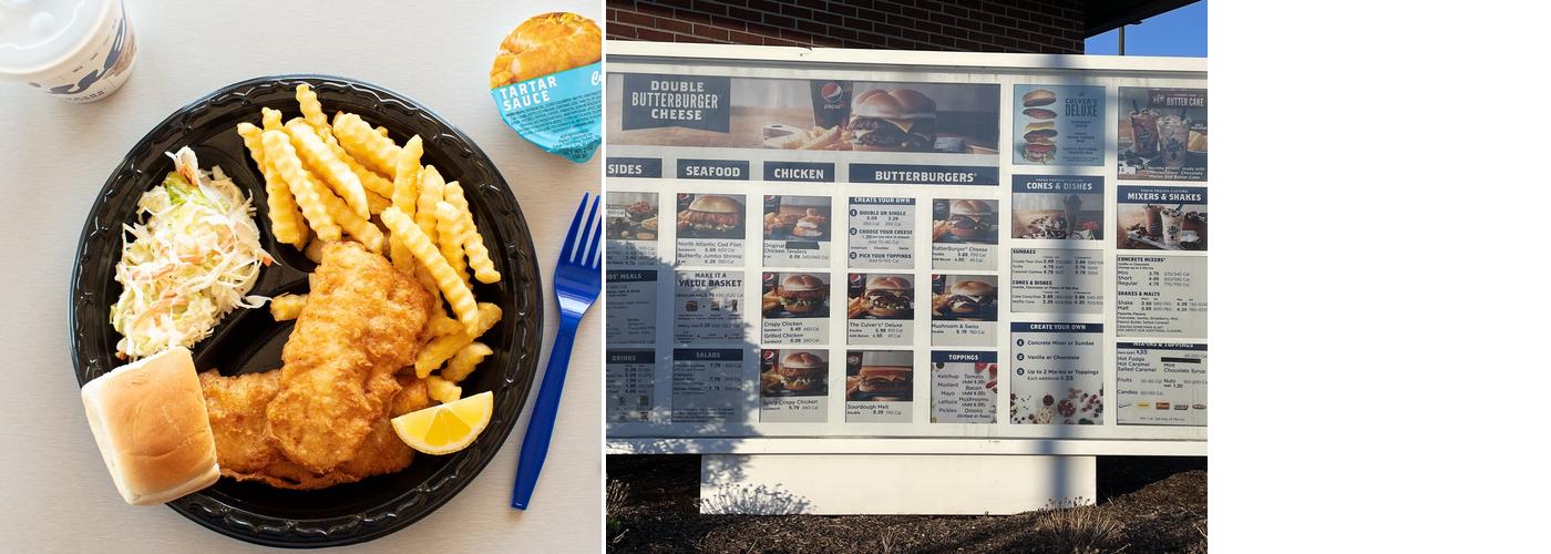 Culver’s Menu