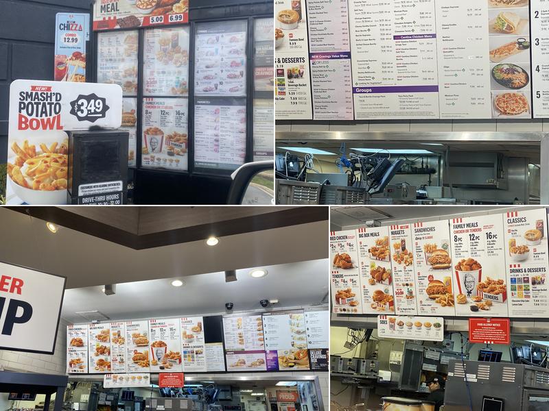 KFC Menu