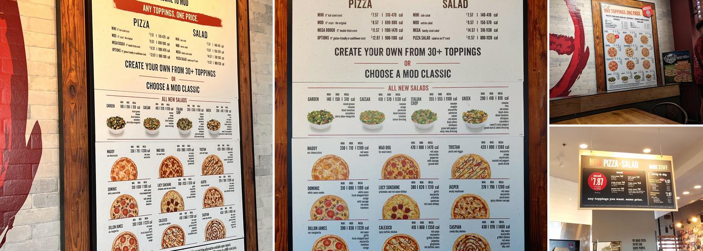 MOD Pizza Menu