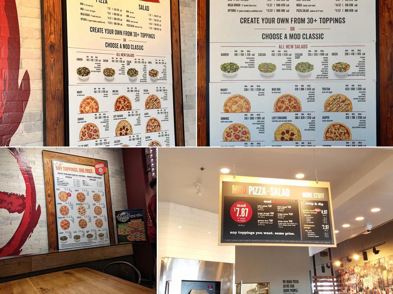 MOD Pizza Menu