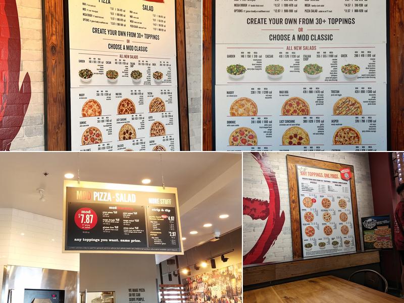 MOD Pizza Menu