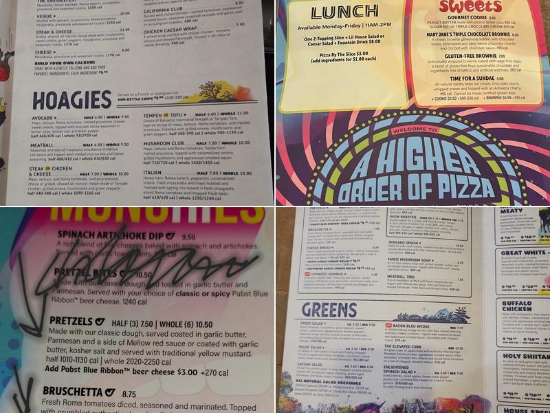 Mellow Mushroom New Albany Menu