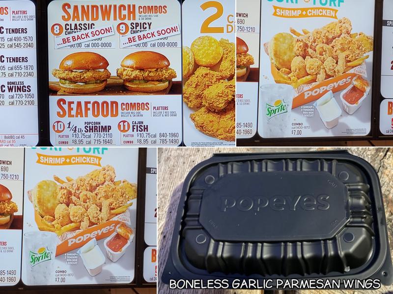 Popeyes Louisiana Kitchen Menu