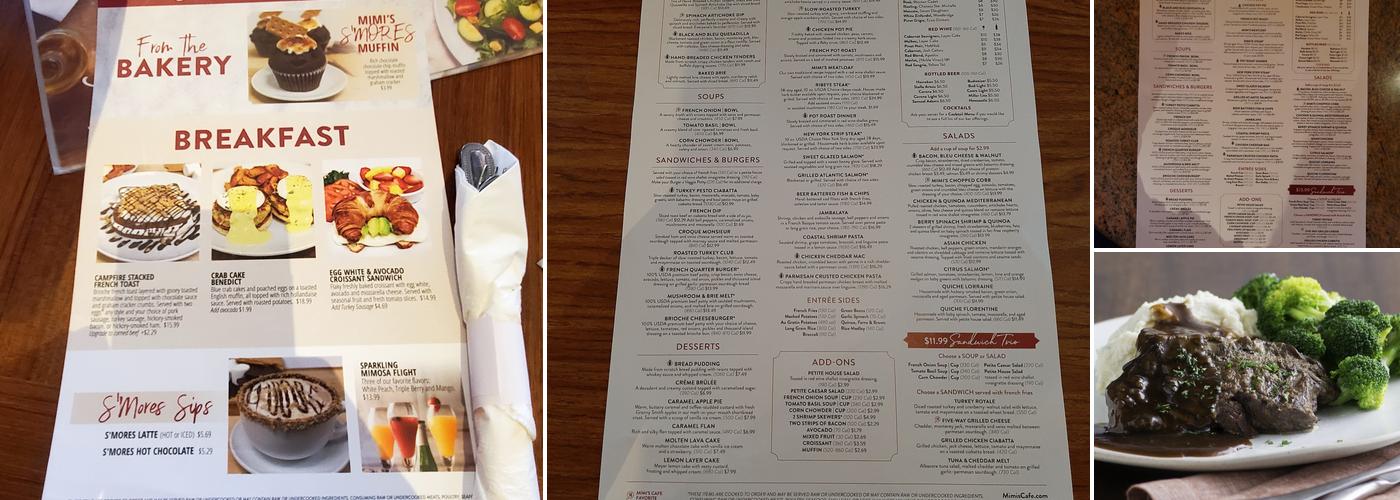 Mimi's Cafe Menu