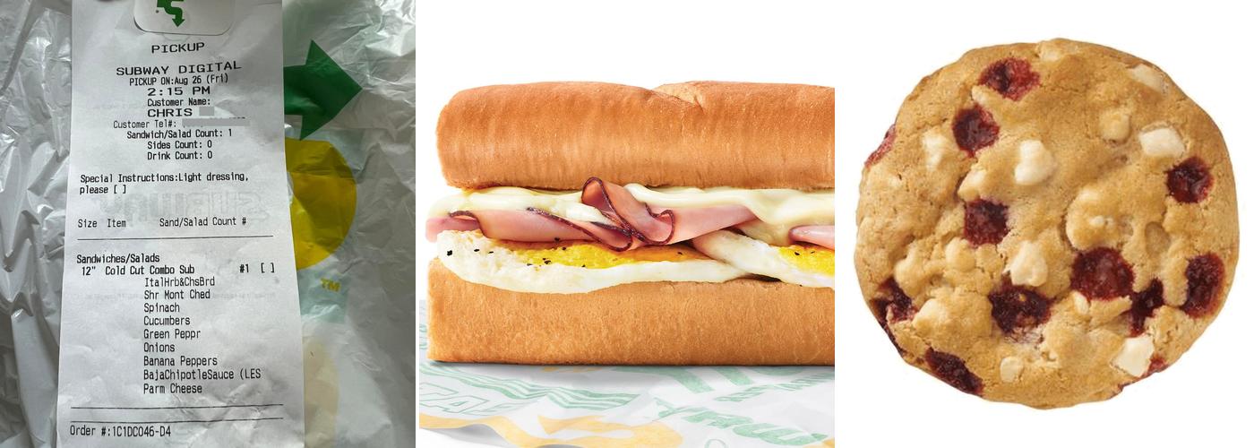 Subway Menu