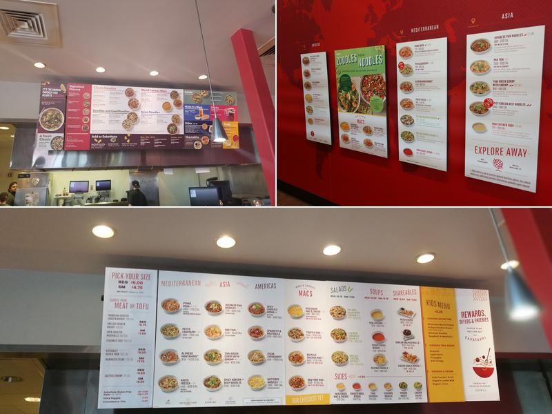 Noodles and Company Menu