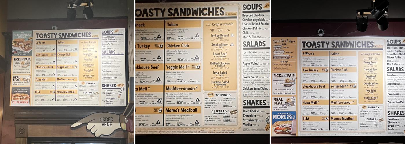 Potbelly Menu