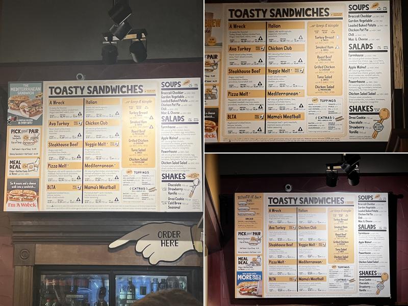 Potbelly Menu