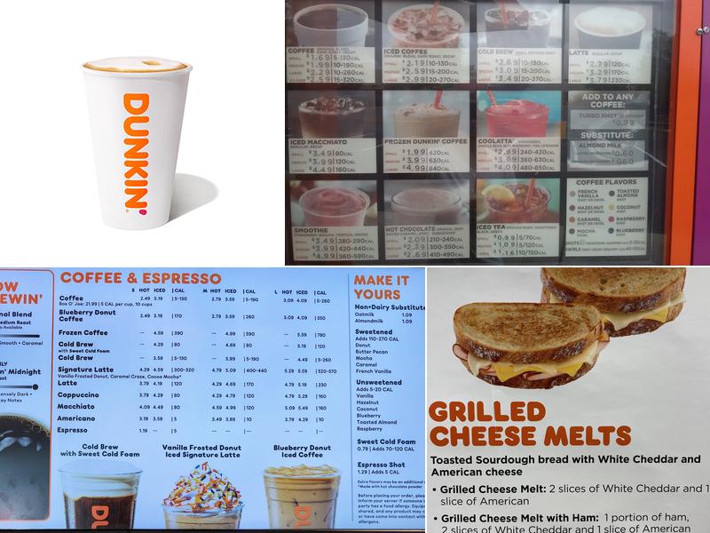 Dunkin' Menu