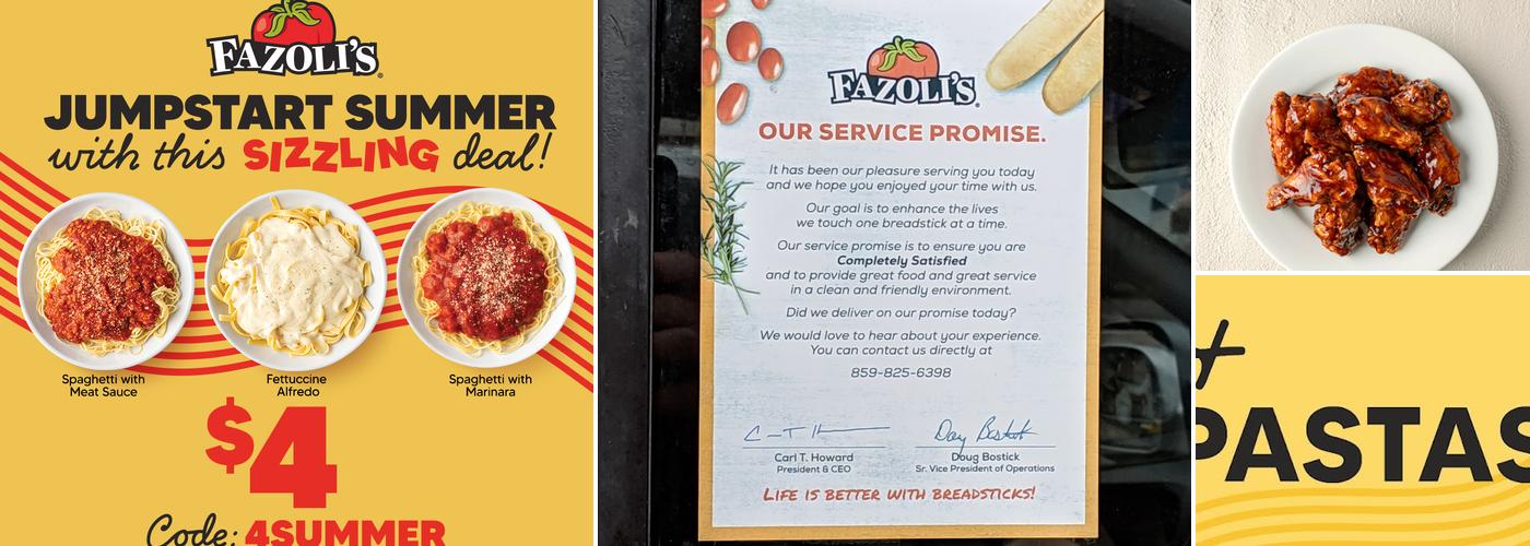 Fazoli's Menu