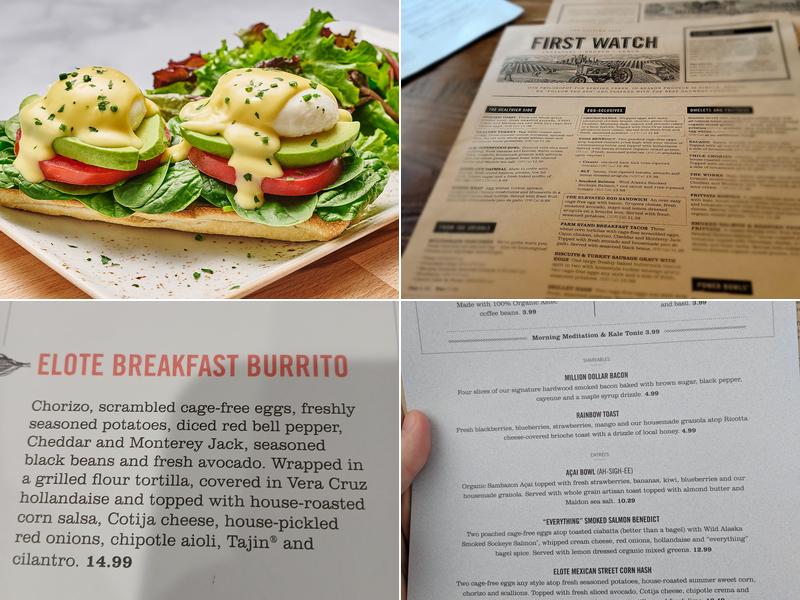 First Watch Menu