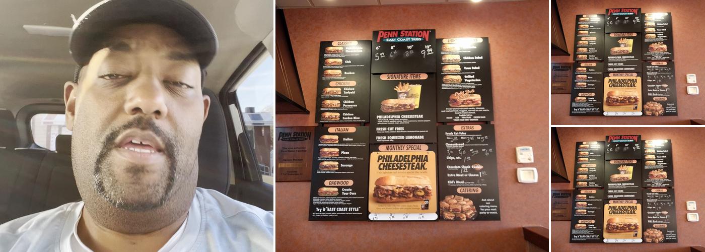 Penn Station East Coast Subs Menu