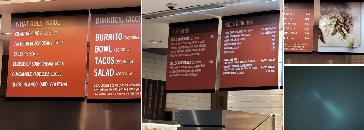 Chipotle Mexican Grill Menu