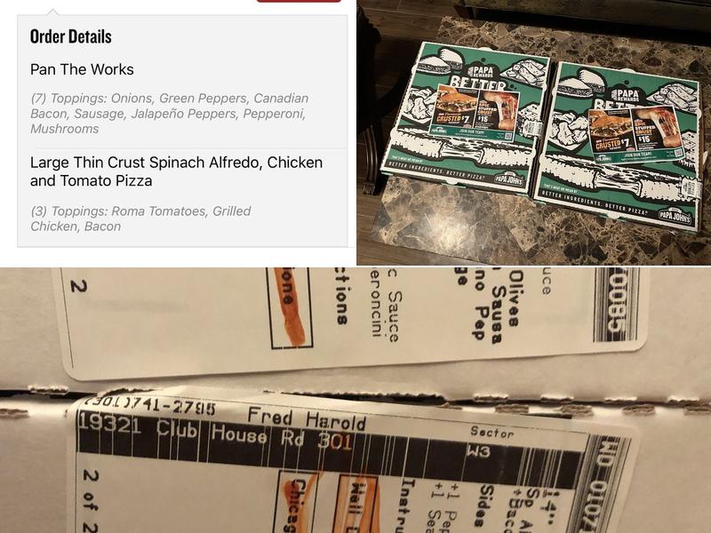 Papa Johns Pizza Menu