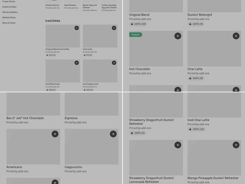 Dunkin' Menu
