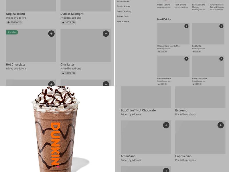 Dunkin' Menu
