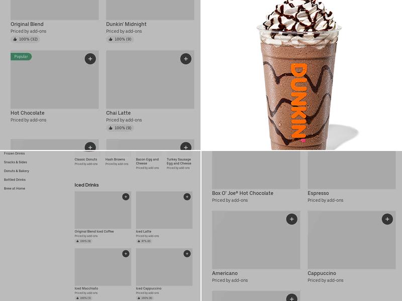 Dunkin' Menu