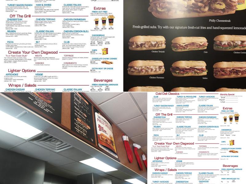 Penn Station East Coast Subs Menu