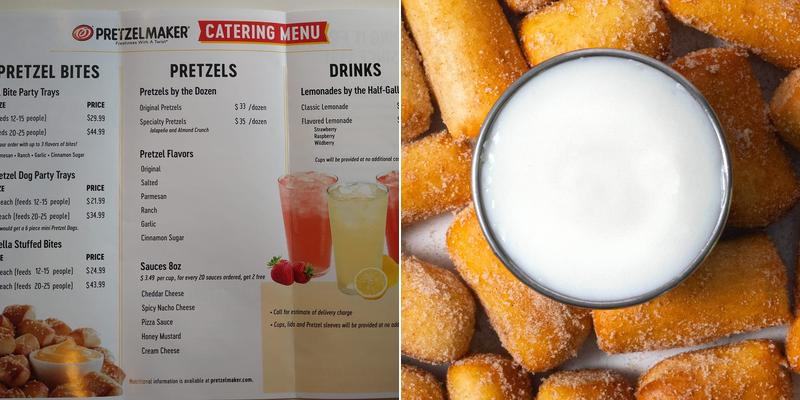 Pretzelmaker Menu