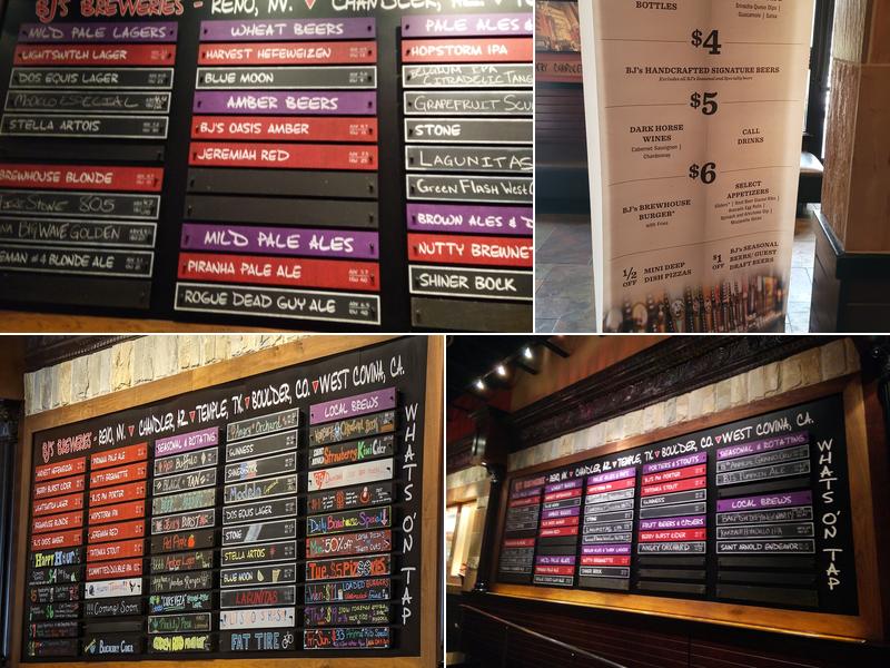 BJ's Restaurant & Brewhouse Menu