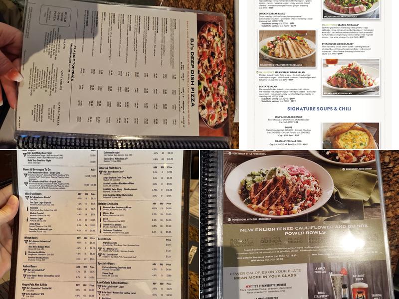 BJ's Restaurant & Brewhouse Menu