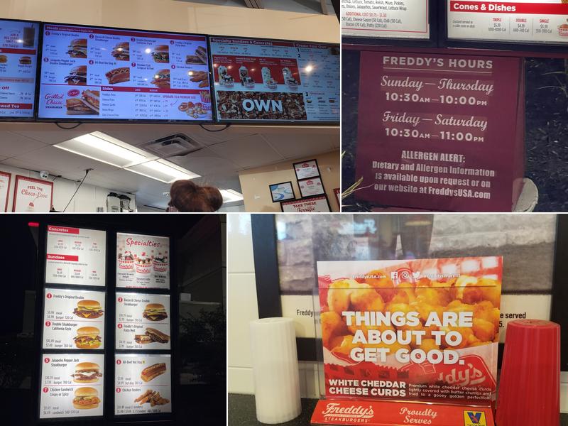 Freddy's Frozen Custard & Steakburgers Menu