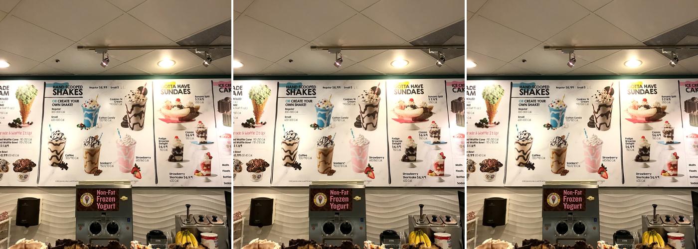 Great American Cookies Menu