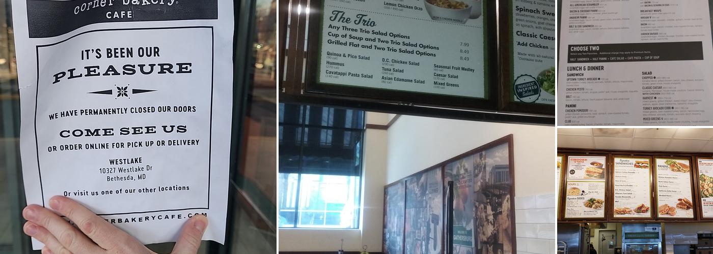 Corner Bakery Menu