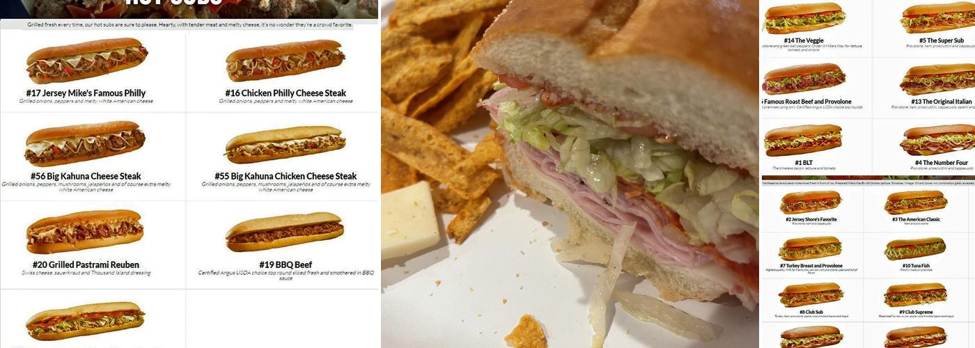 Jersey Mike's Subs Menu