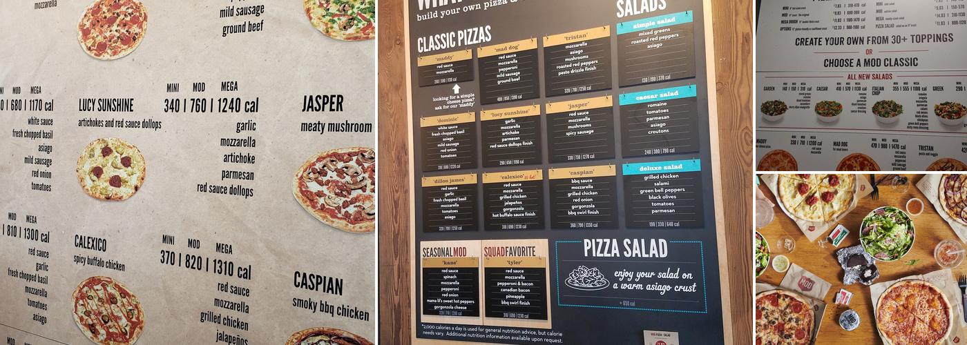 MOD Pizza Menu