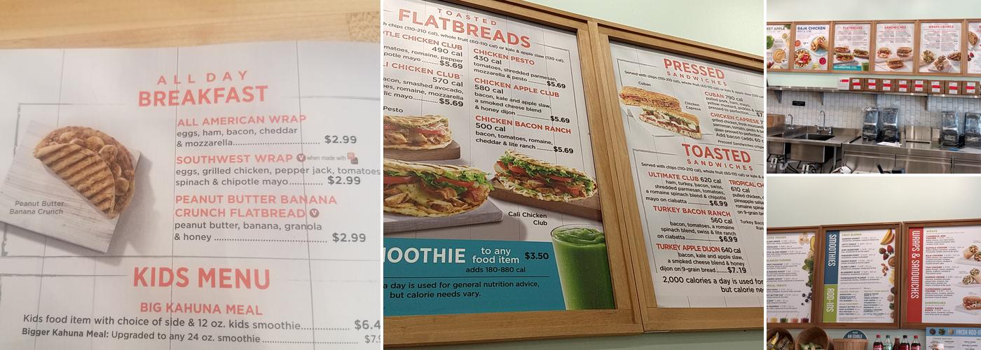 Tropical Smoothie Cafe Menu