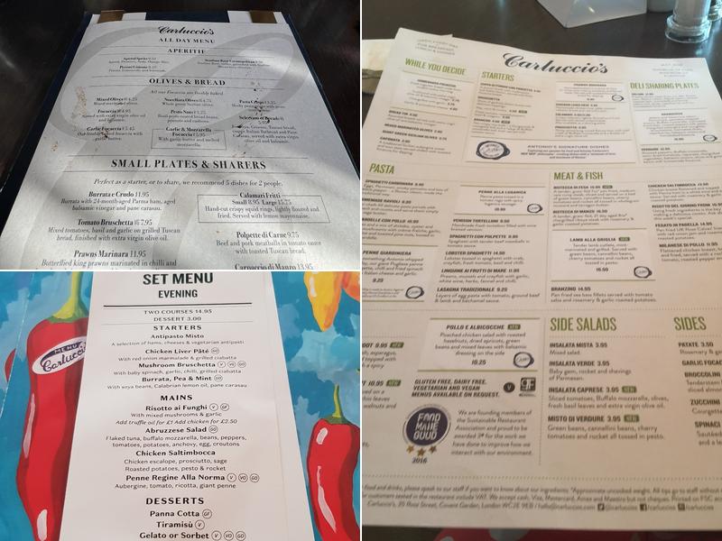 Carluccio's Menu