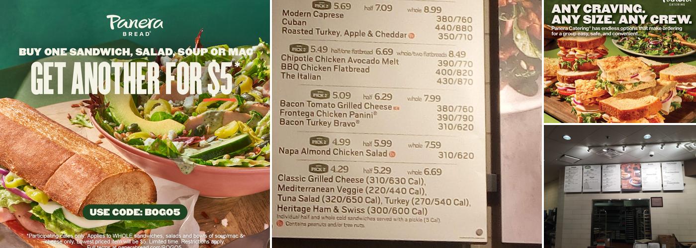 Panera Bread Menu