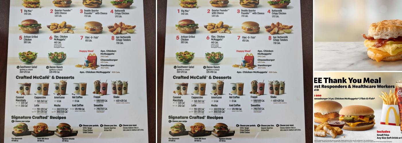 McDonald's Menu