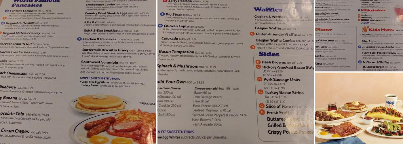 IHOP Menu