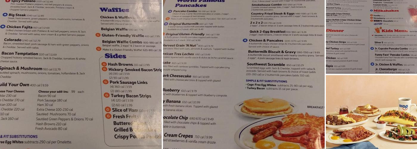 IHOP Menu