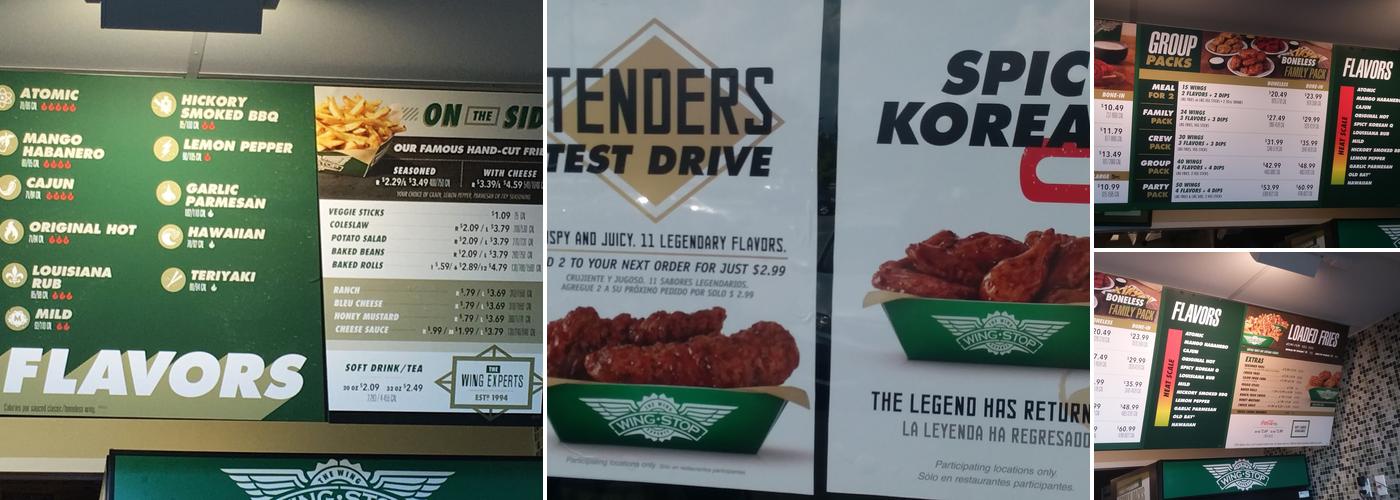Wingstop Menu