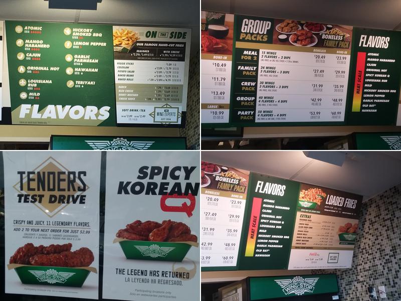 Wingstop Menu