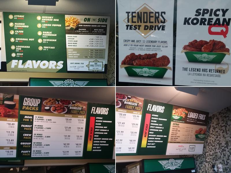 Wingstop Menu