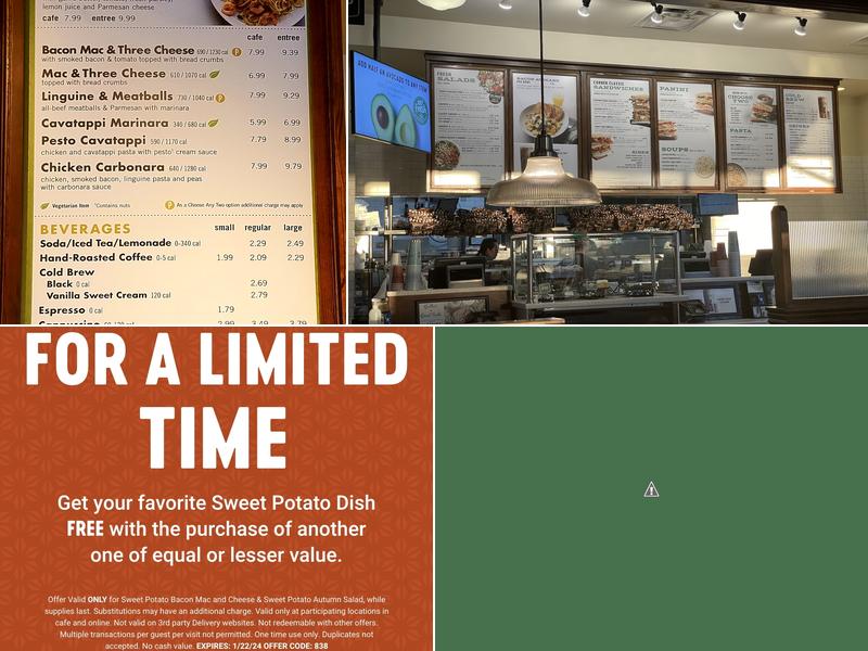 Corner Bakery Menu