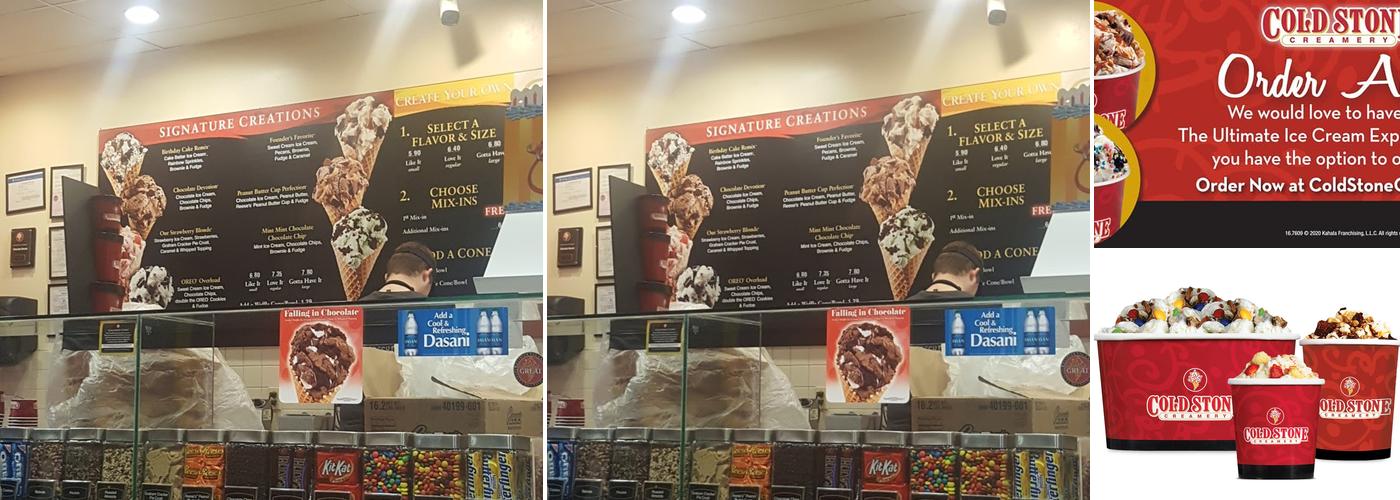 Cold Stone Creamery Menu