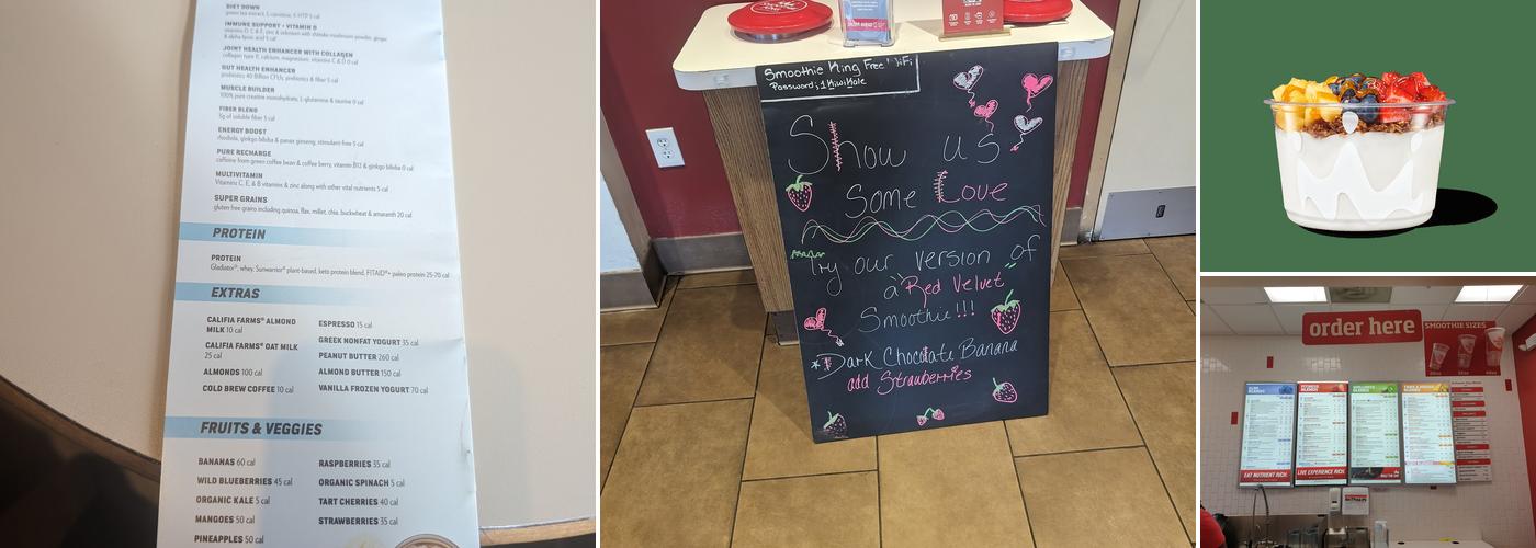 Smoothie King Menu