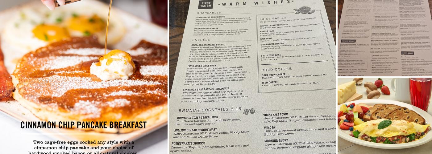 First Watch Menu